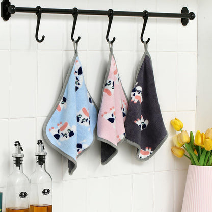 Dish Cloth Decontamination Thickened Dish Towel Kitchen Absorbent Can Be Hung To Wipe Hands and Wipe The Table To Wipe Dishes Scouring Pad