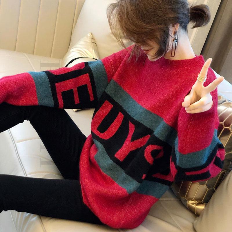 Autumn and Winter Loose Casual Bottoming Shirt In The Long Section Long-sleeved Simple Top Fashion Women's Sweater