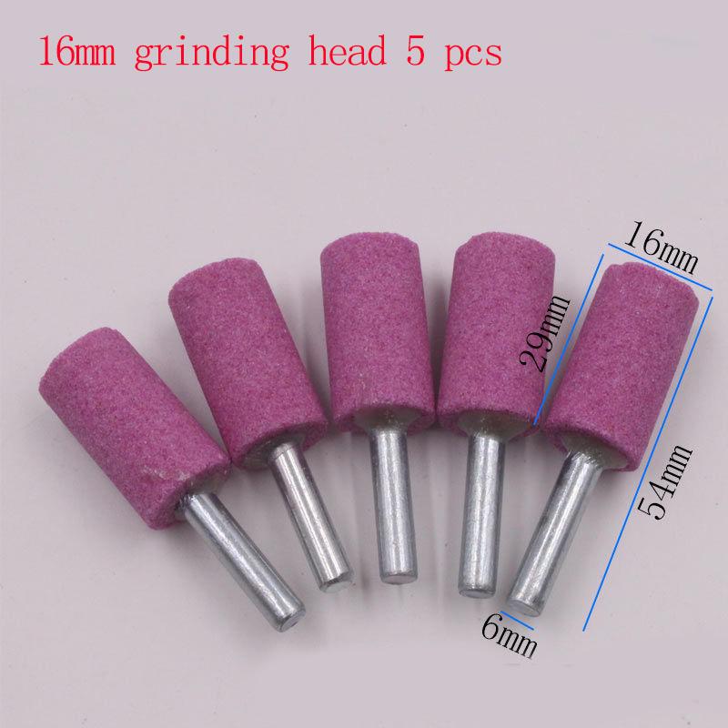 19 Style 5/10 Pcs 6mm Emery Grinding Head Set Grinding Wheel Grinding Head Mini Electric Grinding Grinding Head