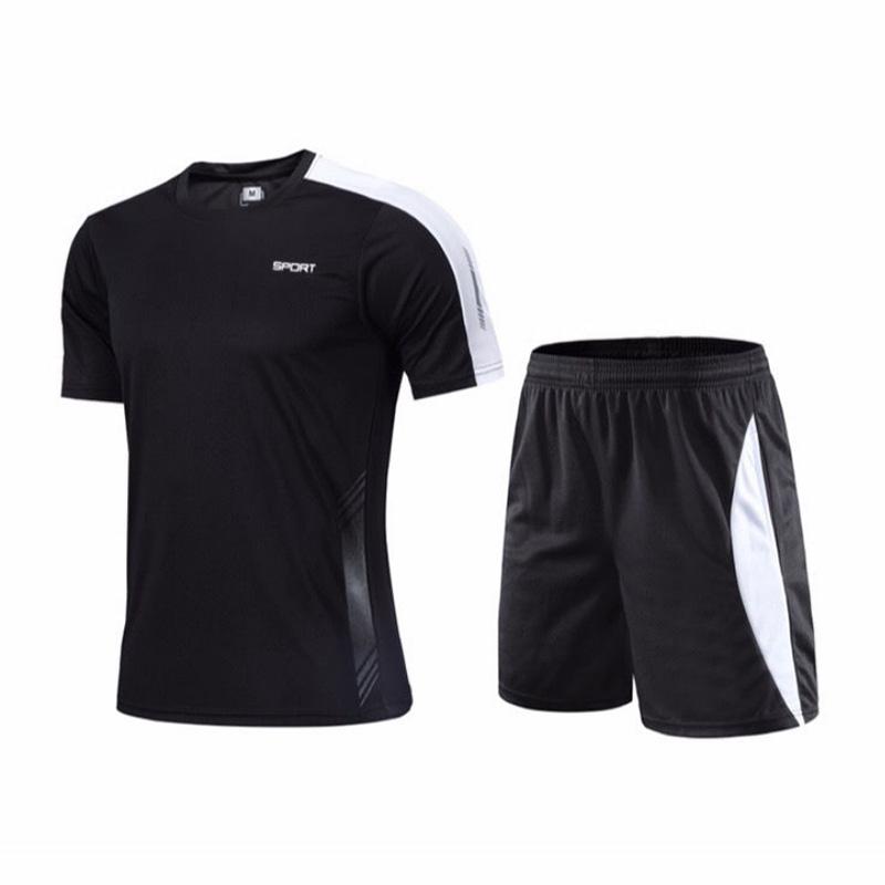 Sportswear Suit Men's Summer Loose Breathable Short-sleeved Shorts Gym Daily Thin Section Running