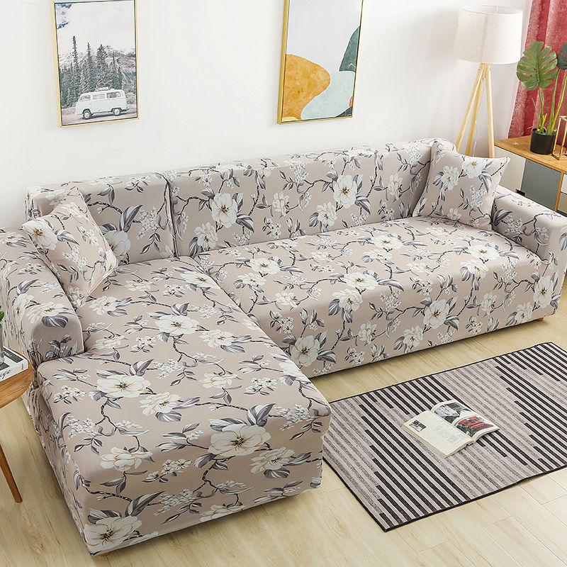 L-shaped Non-slip Elastic Machine Washable Living Room Sofa Cover Is Soft and No Pilling and Does Not Fade