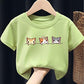 Summer Kids Cute Printing T Shirts Short Sleeve Tops Korean Style O-neck Loose T Shirts For Children Girls and Boys