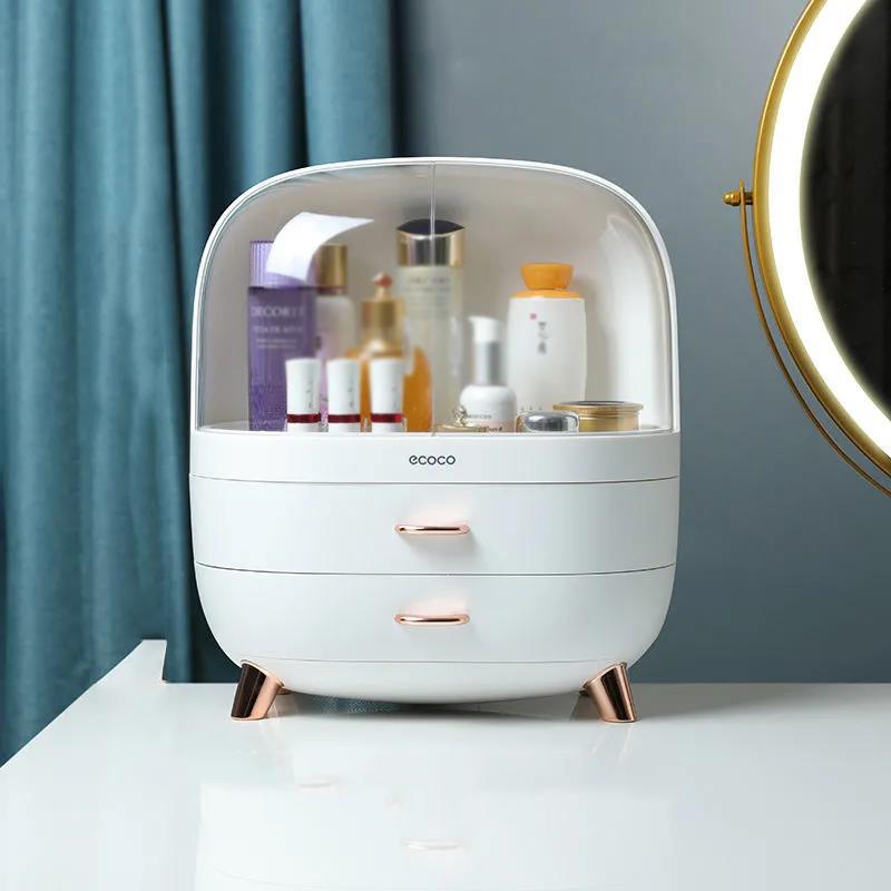 Fashion Acrylic Cosmetic Box Transparent Makeup Jewelry Drawer Home Storage Boxs Multifunctional Travel Cosmetic Organizer