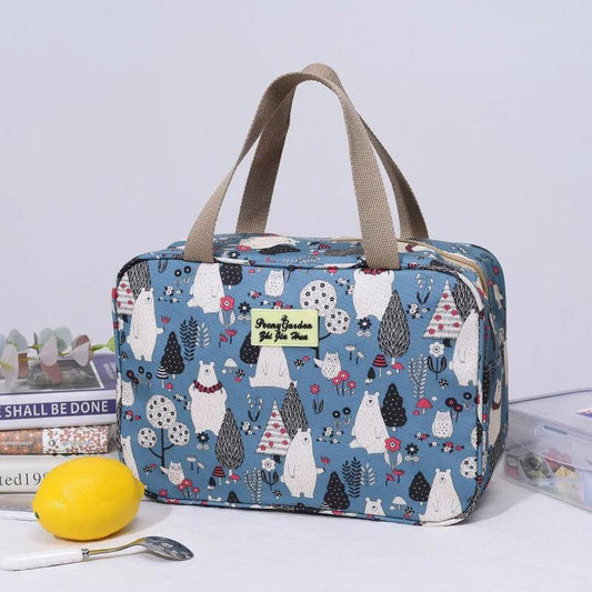 Women Printing Handbag Waterproof Cosmetic Bags Travel Women Makeup Bag