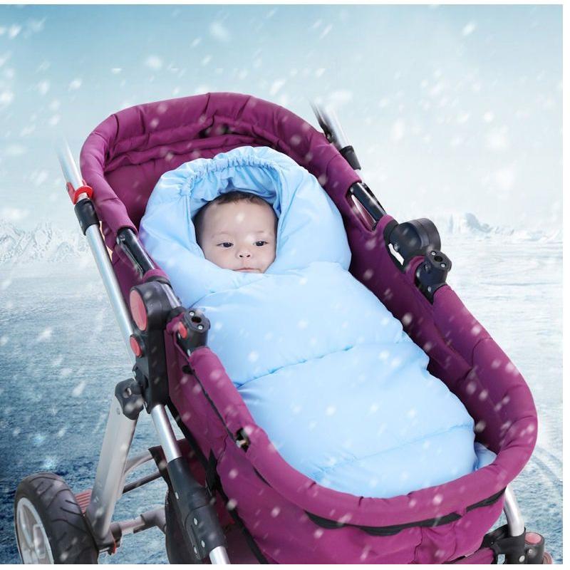 Baby Holding Quilt Sleeping Bag Autumn and Winter Plush Thickened Baby Bag Newborn Supplies Go Out Holding Quilt Anti Kicking Quilt Dual-purpose