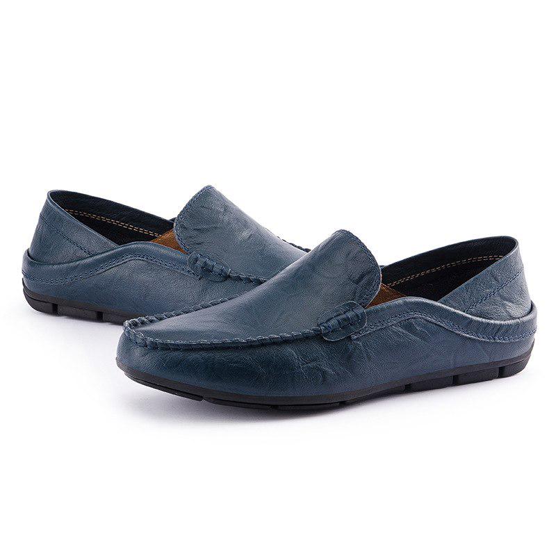 Men Shoes Genuine Leather Shoes Loafers Men Moccasins Slip On Flats Men Casual Boat Shoes Leather Te