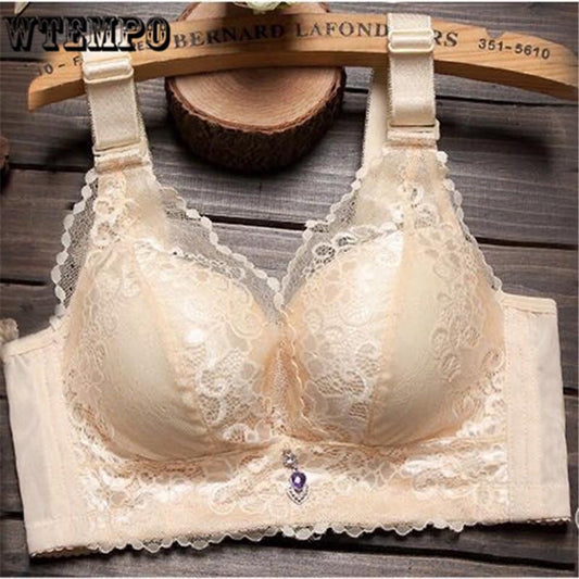 Female Brassiere Lingerie Plus Size C D Cup Push Up Seamless Comfortable Full Coverage Unlined Bra