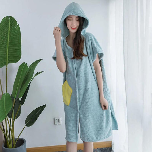 Wearable Bathrobes Women Microfiber Soft And Skin-Friendly Absorbent Bath Towels Home Textiles Bathroom Sauna Towels Household Bathwear