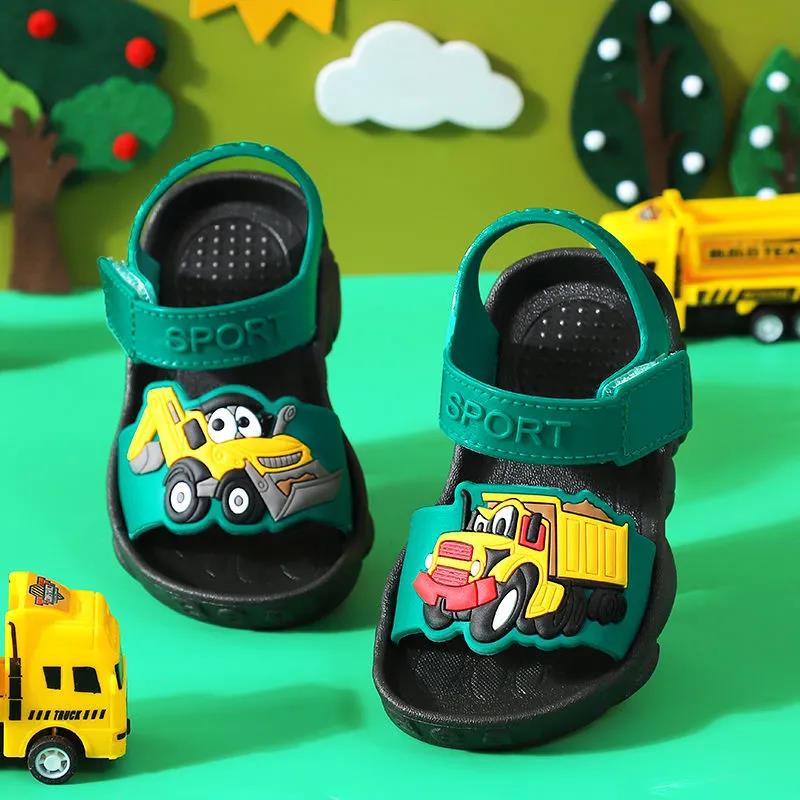 2021 Summer Boys Sandals Kid Sandals Children Shoes Cut-outs Rubber School Shoes Breathable Open Toe Casual Boy Sandal