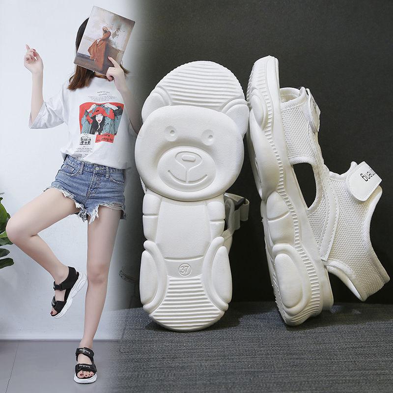 Summer Women's Sandals Sports Platform Student Beach Shoes Korean Style All-match Flat Women's Shoes