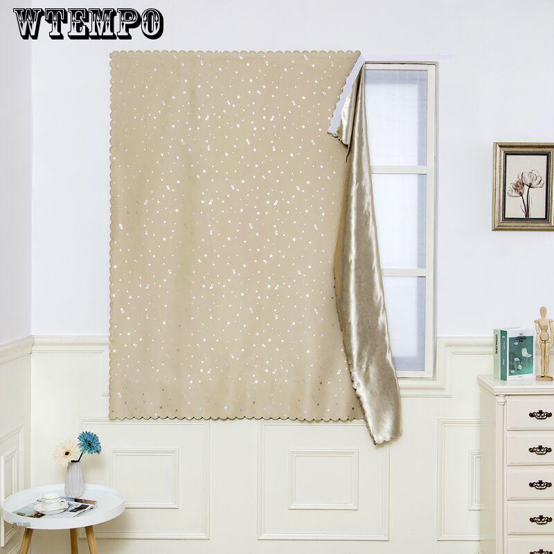 Easy Installation, Punch-free Roller Blind, Velcro, Blackout Window Rental Room Curtain