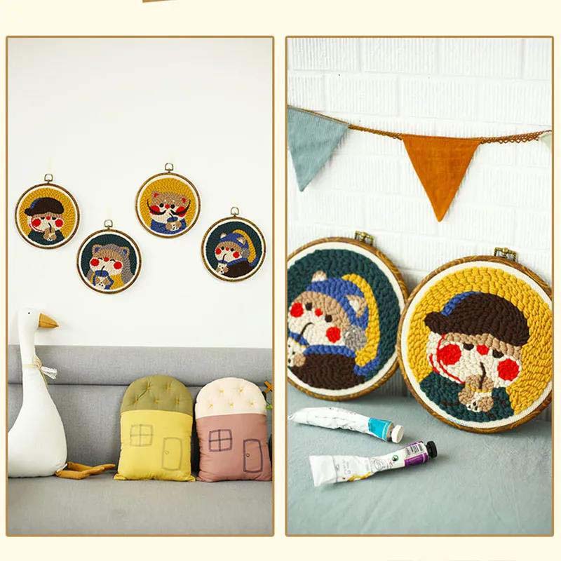 Russian Stamp Stamp Embroidery Handmade Embroidery Diy Material Package Stamp Stamp Xiuledun Embroidery Cross Stitch Yarn Embroidery