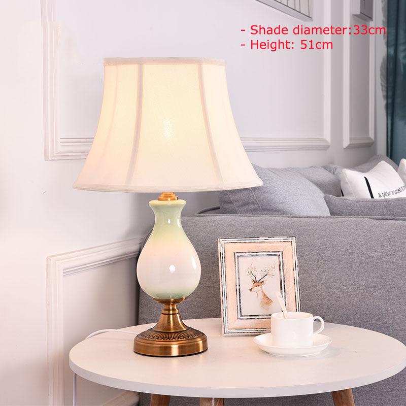 European Crystal Bedroom Bedside Table Lamp Simple Modern Hotel Decorative Lamp