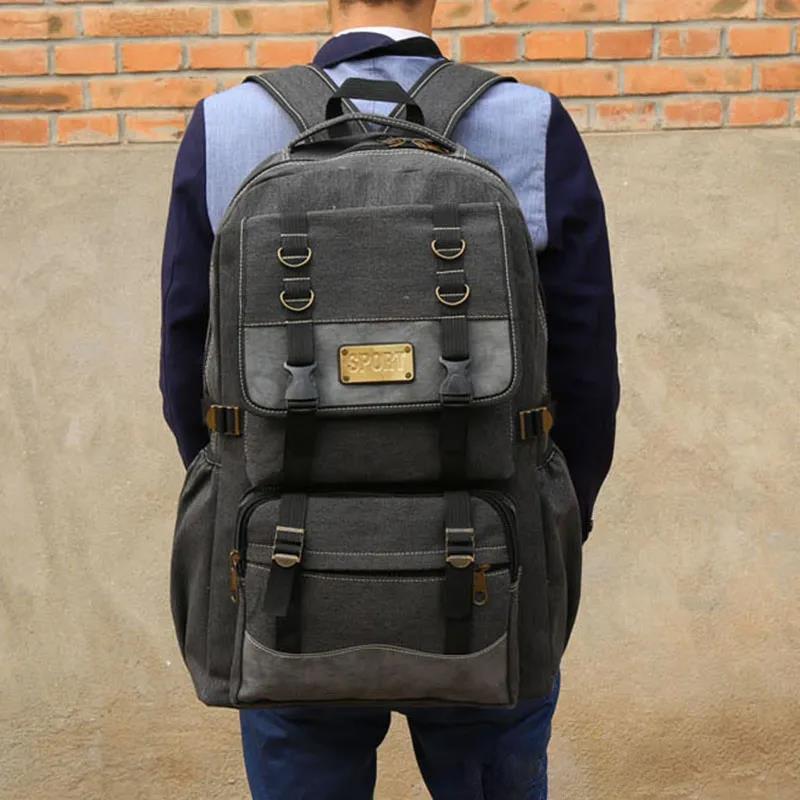 50 Liters Rucksack Male Large Capacity Female Outdoor Mountaineering Bag Travel Bag Large Backpack Student School Bag Durable