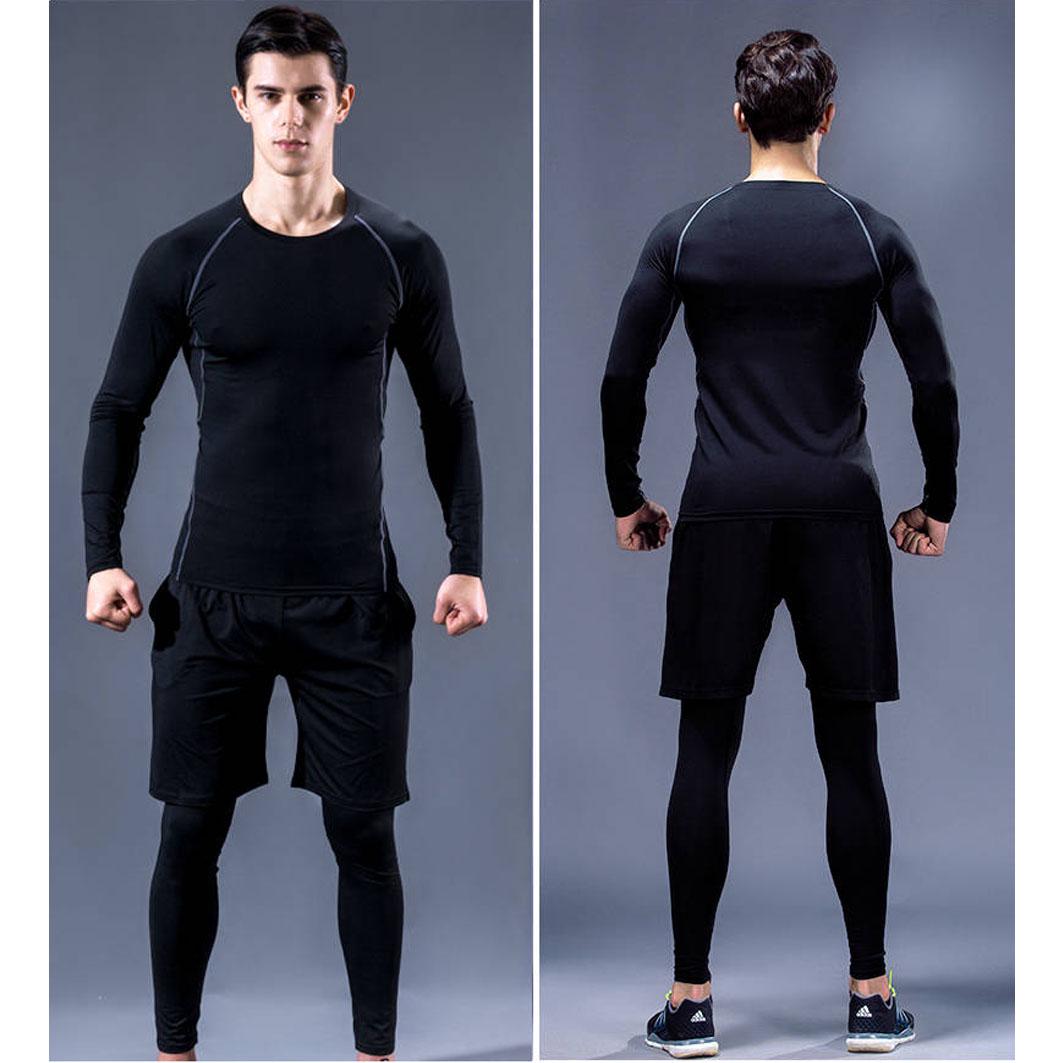 Men's Sportswear Compression Sport Suits Quick Dry Running Sports Joggers Training Gym Fitness