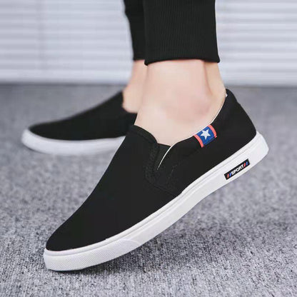 Men's Casual Flat Shoes Canvas Shoes Chaussure Homme Shoes for Men Lazy Shoes