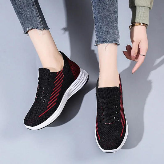 2021 Spring and Autumn Casual Breathable Women's Shoes Fashion All-match Running Shoes Single Shoes Soft Sole Comfortable