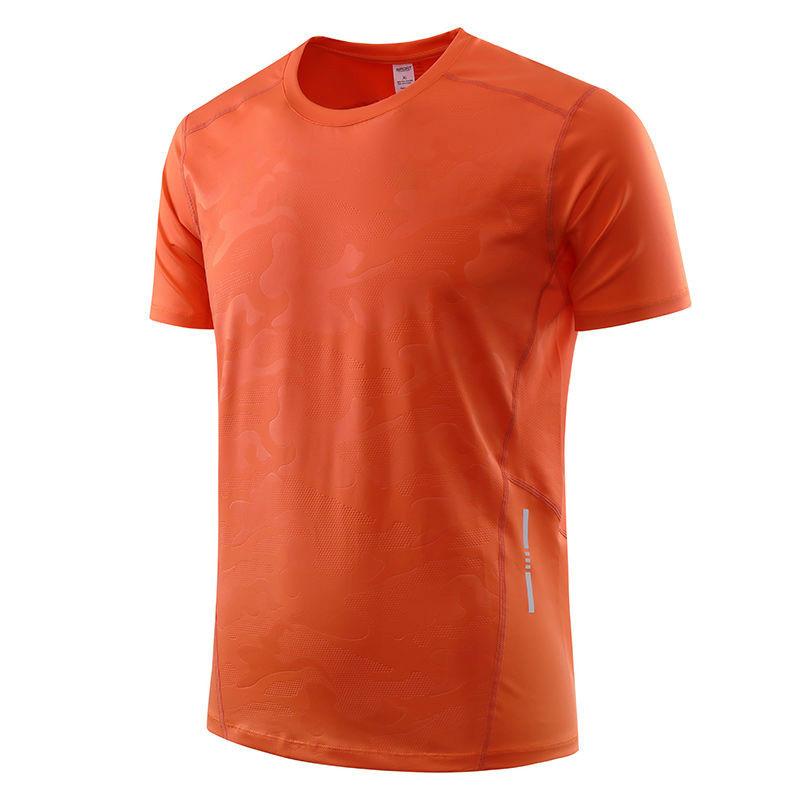 Sports Short-sleeved T-shirt Men's Quick-drying Ice Silk Top Half-sleeved Fitness Clothes Basketball Training Running Clothes