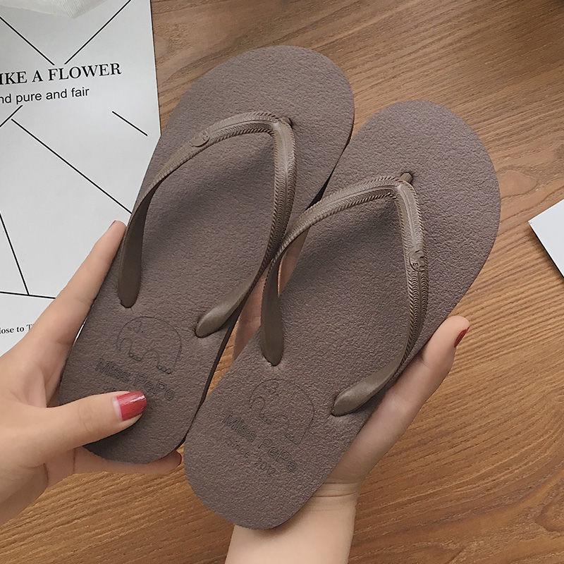 Women Shoes Summer solid color Beach Sandals Thongs Slippers Flip Flops For Women Slippers