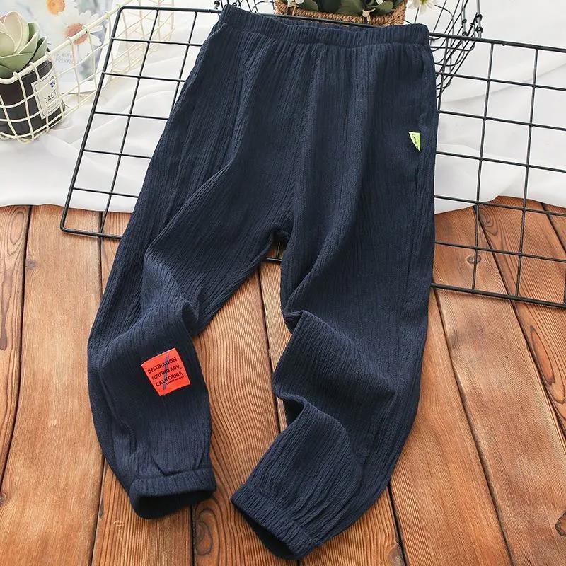 Boys' Summer Pants Children's Casual Sports Pants Thin Air-conditioned Pants Boys' Summer Trousers