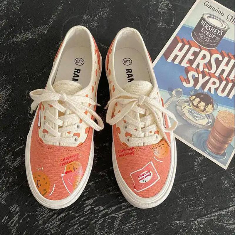 Cute Canvas Shoes Women's Shoes Student Board Shoes Women Korean Biscuit Casual Shoes