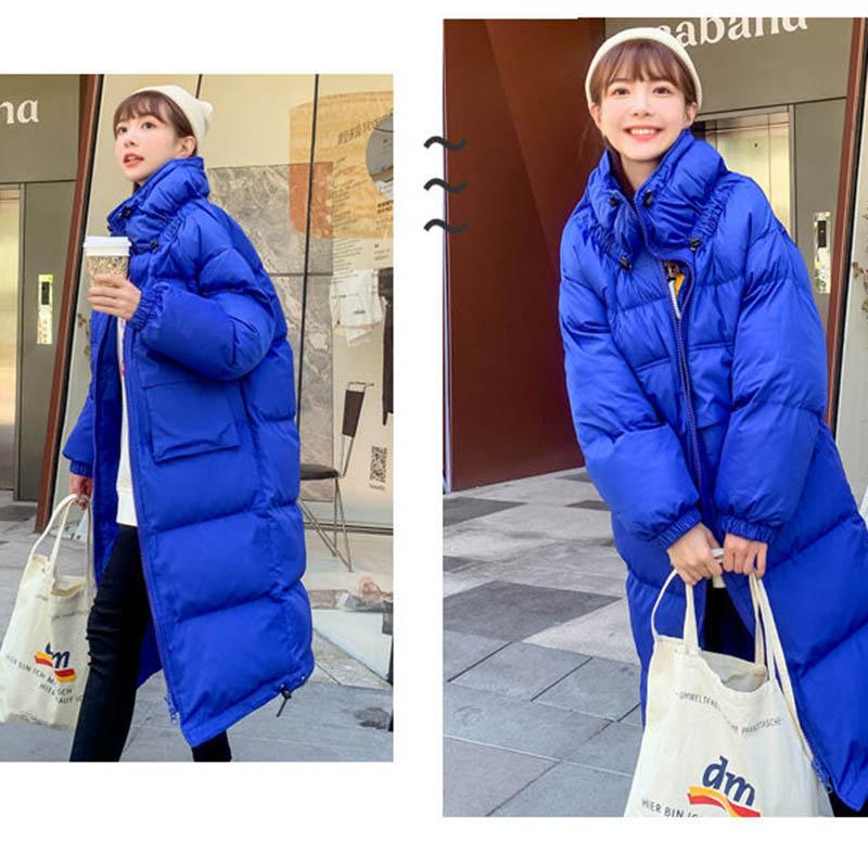 WTEMP Cotton-padded Jacket Women's Mid-length Padded Jacket Student Korean Style Loose Cotton-padded Jacket Women's Thick Coat