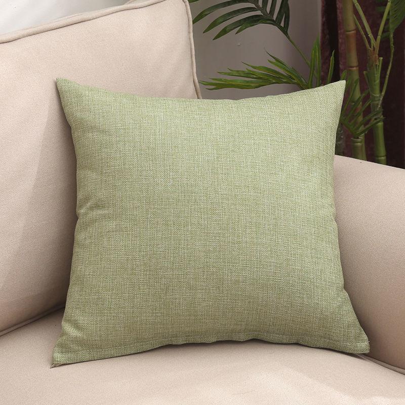 Solid Color Throw Pillow Car Sofa Cushion Flannel Cushion Bedside Backrest Square Pillow Cushion