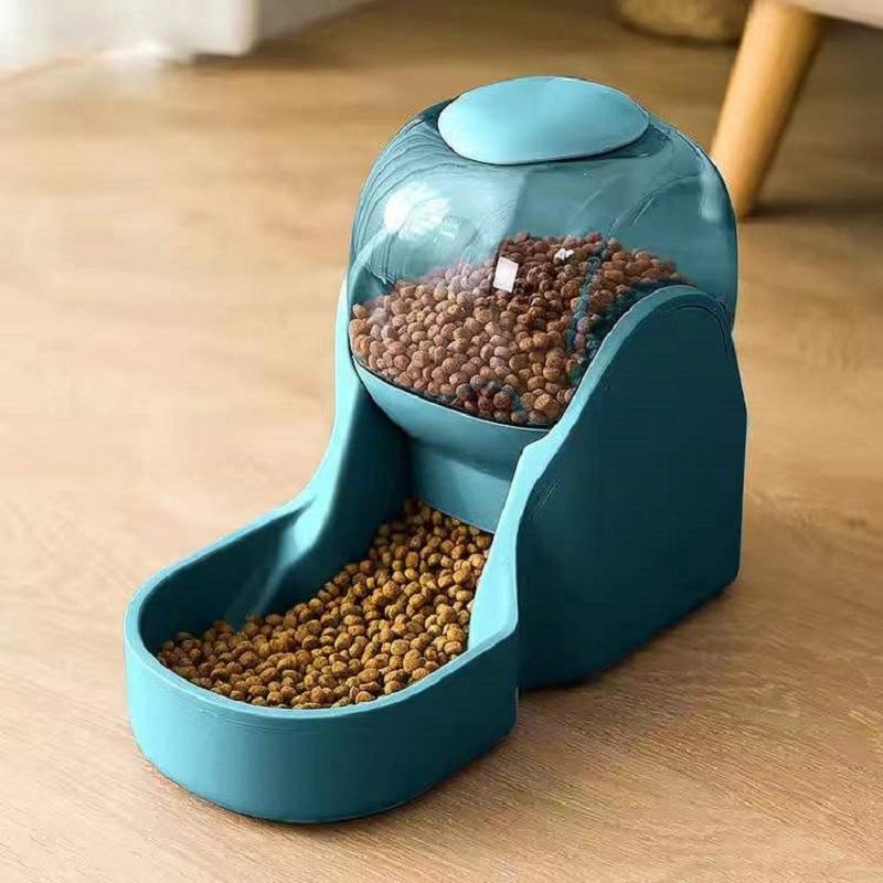 3.7L High capacity Non-slip Cat Bowls Unplugged Pet Food Dispenser Water Feeder Bowls Dogs Feeders Double Bowls Drinking Feeding Bowls