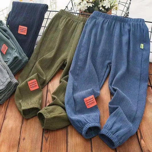 Boys' Summer Pants Children's Casual Sports Pants Thin Air-conditioned Pants Boys' Summer Trousers