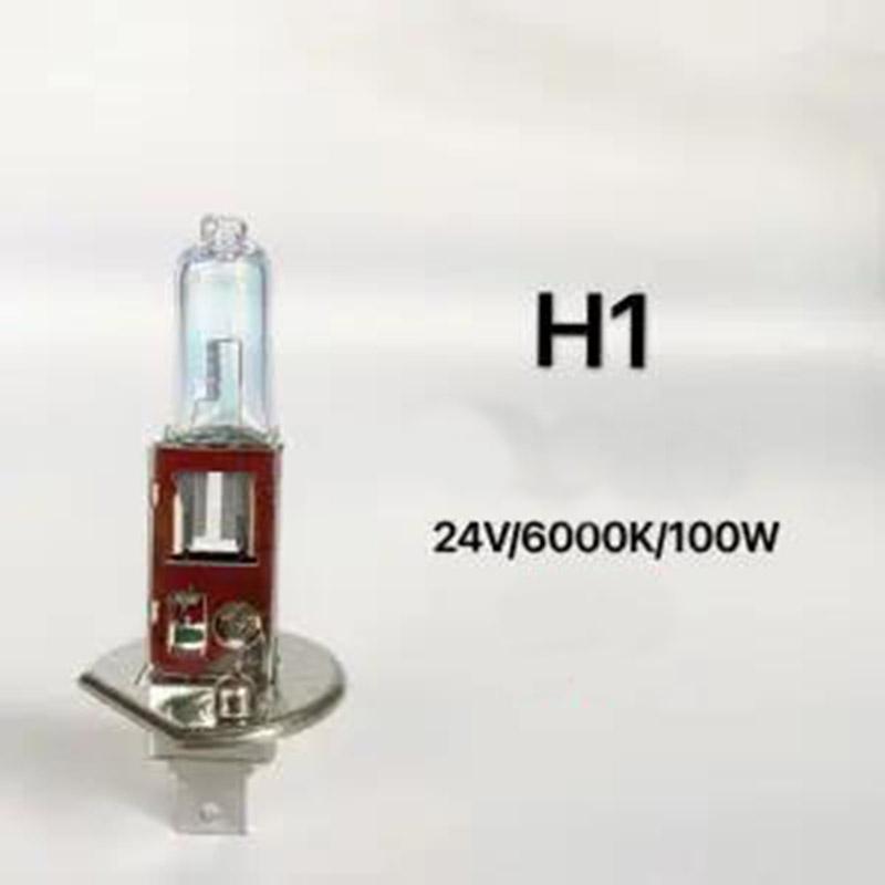 2PCS Car Xenon Headlight Headlight Bulb Super Bright 24V100W H1 H3 H4 H7 Far and Near Light Integrated Yellow and White Light 6000K