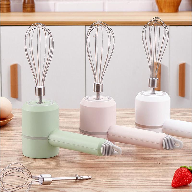 Electric Whisk Rechargeable Household Mixer Small Hand-held Automatic Whisk Making Cake Butter Baking Tool