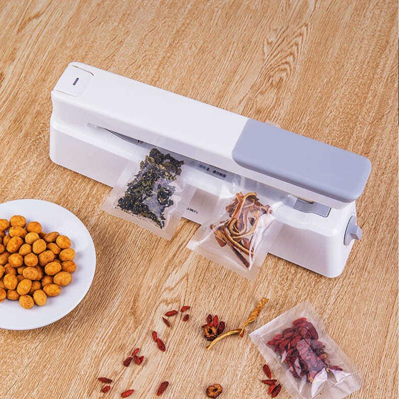 Best Food Vacuum Sealer 220V/110V Automatic Commercial Household Food Vacuum Sealer Packaging Machine Include 10Pcs Bags