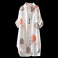 Printed Long Shirt Loose Thin Coat Women Chiffon Fabric Thin Loose Sun Protection Clothing Women Cardigan Thin Long Shirt