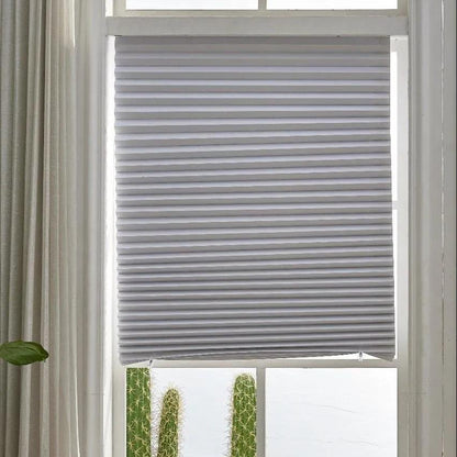 Self-adhesive Curtains, Blackout Curtains, Pleated Curtains, Bedroom Home Shading Curtains, Perforated Blinds, Simple Sunscreen Curtains (1 piece)