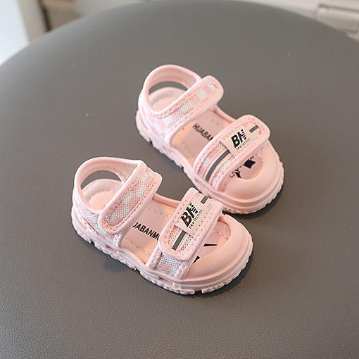 Summer Children's Soft Bottom Beach Shoes Boys and Girls Sports Baotou Kid Sandals Breathable 0-3 Years Old Baby Toddler Shoes