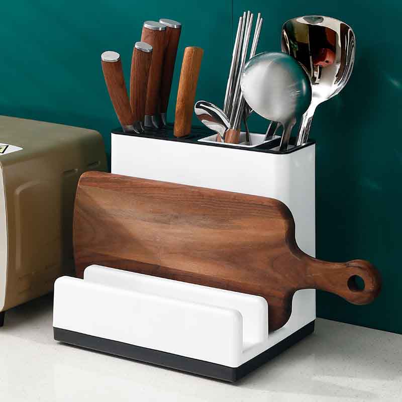 Kitchen Multi-function Knife Rack Knife Rack Chopsticks Cage Case Cutting Board Pot Cover Rack Storage Box