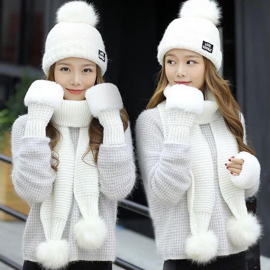 Cotton hat Trendy wild hat Windproof hat Autumn winter Warm hat Thick hat Fashion Woman hat Plush