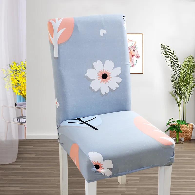 Chair Cover Elastic Universal One-Piece Chair Cover Fabric Home Dining Chair Cushion Stool Back Seat Cover Hotel