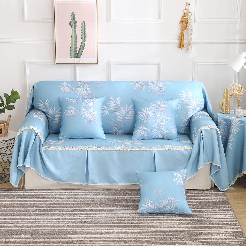 European Style Sofa Cover Slipcover with Skirt New Jacquard Armchair Couch Covers for Living Room