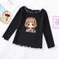 Girls' T-shirt Spring and Autumn Baby Girls Long Sleeve O-neck T-shirt Bottom Shirt Cotton Children's Long Sleeve T-shirt