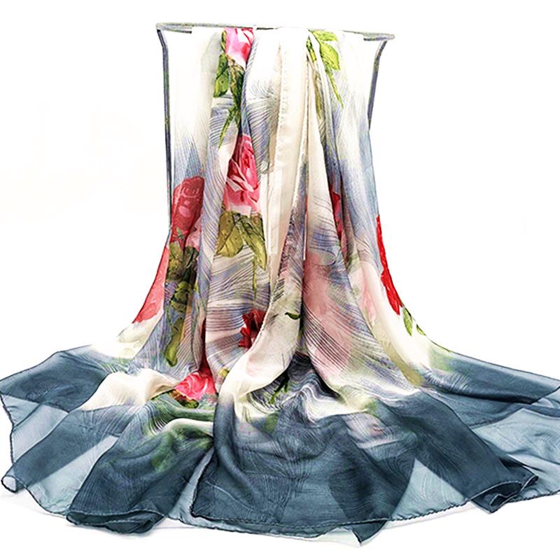 Women Scarf Printing Long Chiffon Soft Wrap Scarf Ladies Shawl Scarves Accesorios