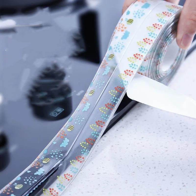 Beautiful Seam Stickers Kitchen Mildew-proof Waterproof Tape Moisture-proof Kitchen and Bathroom Sink Gaps Pool Toilet Stickers Sealing Strips