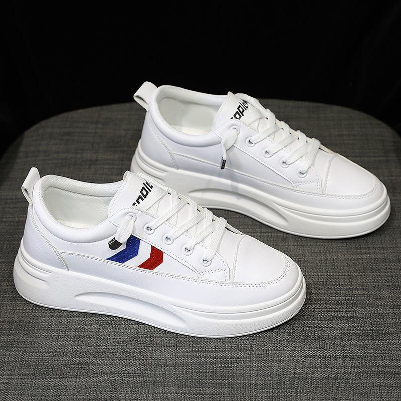 Thick-soled White Shoes All-match Casual Mesh Breathable Sneakers Mesh Shoes Lightweight and Breathable Increased Sole