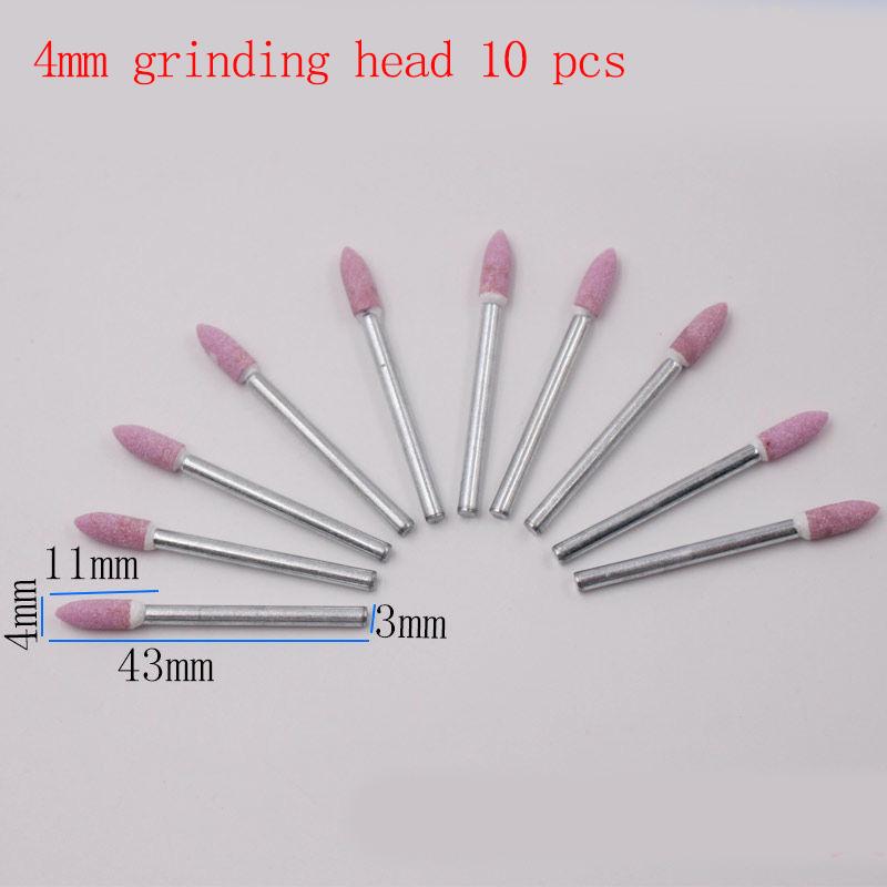 18 Style 10 Pcs 3mm Emery Grinding Head Set Grinding Wheel Grinding Head Mini Electric Grinding Grinding Head