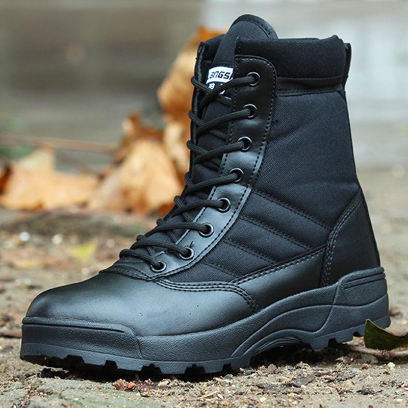 Combat Boots Military Boots Autumn and Winter Outdoor Non-slip Shock Boots Men's Boots Large Size