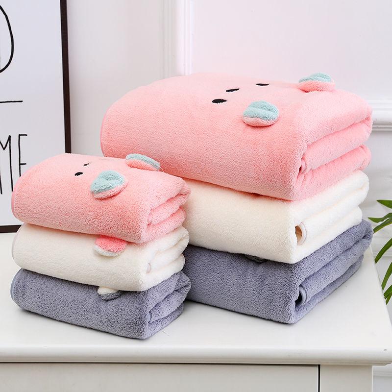 Bath Towels Pure Cotton Adult Bath Towels Absorbent and Non-linting Bath Towels Female Bath Towels Household Towels Skin-friendly and Soft