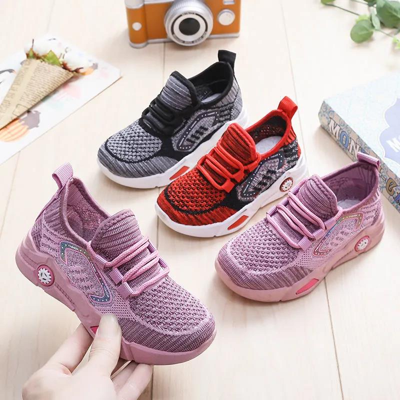 Big Children Running Shoes Boys Sneakers Spring Autumn Breathable Shoes Kids Sport Shoes Light Outdoor Hollow Sole Tenis Shoes