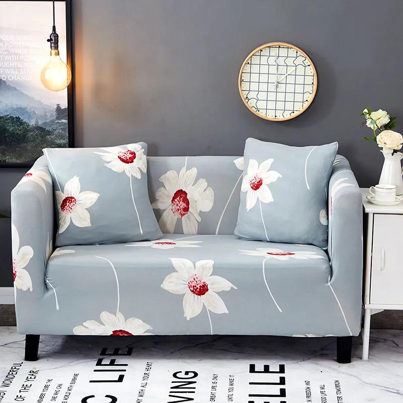 Nordic Style Slipcovers Sofa Cover Cotton Elastic Sofa Cover for Living Room Couch Cover Sofa Towel Single/Two/Three/Four-seater