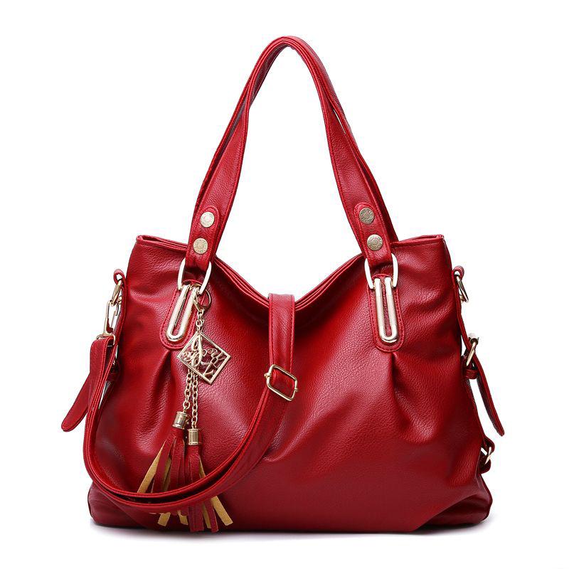 European and American style Shoulder Handbag Trendy wild Woman bag Patent leather bag Big capacity