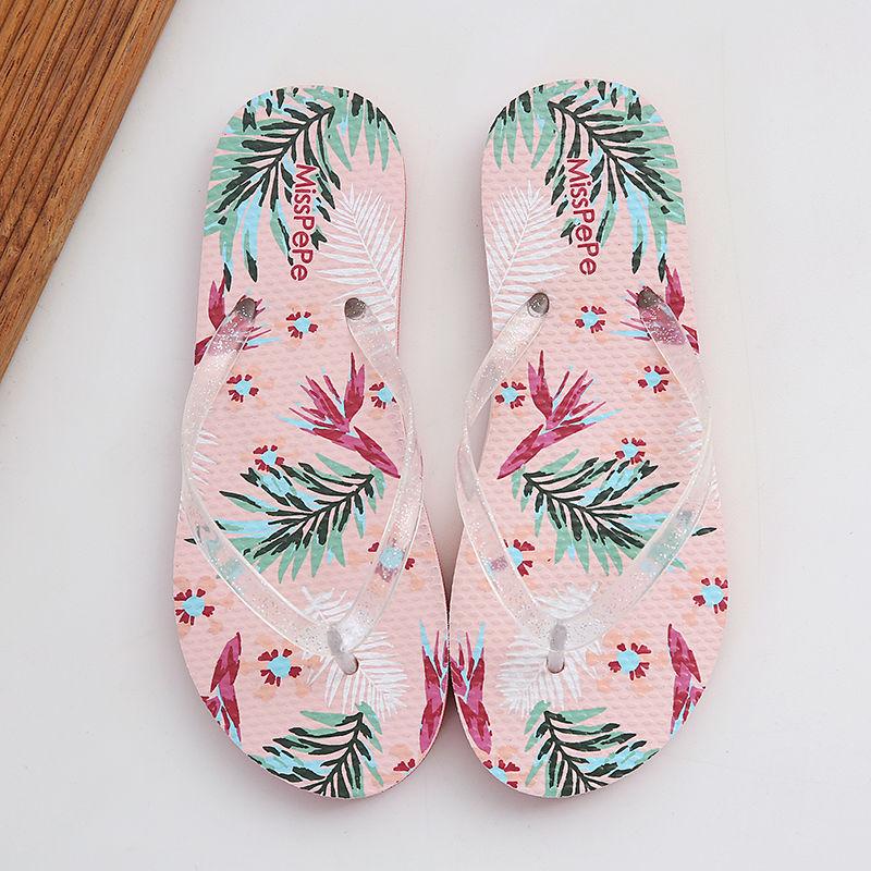 Simple Flip Flops Women Summer Fashion Flat Non-slip Beach Slippers